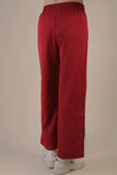 Jaida Crimson side ribbon jersey pants