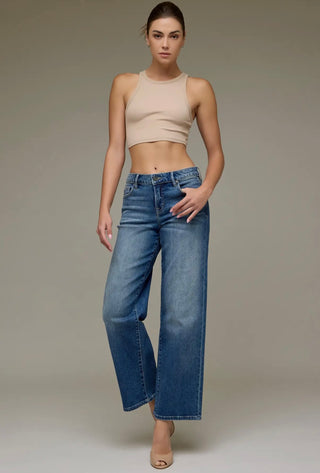 Logan mid rise dad Jean - hidden