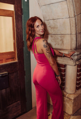 Valentine pink jumpsuit