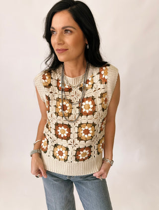 Shaylen knit sleeveless sweater