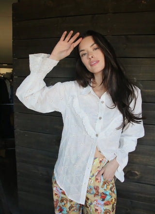 Etheny eyelet blouse