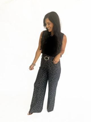 Horseshoe wide leg pants