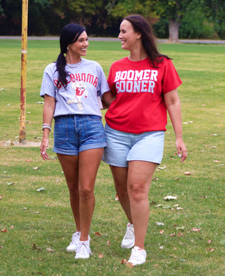 Oklahoma with Boomer thrifted tee