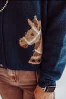Navy Horsey cardigan