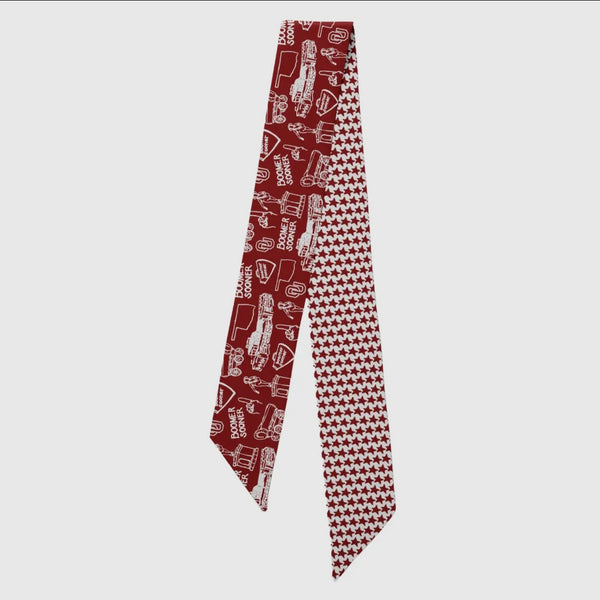 OU sideline twilly scarf
