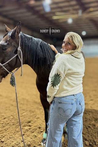 Rowdy Aztec fleece pullover