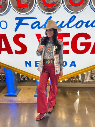 Ida Mae Aztec quilted vest