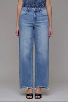 Logan high rise frayed hem dad Jean - Hidden