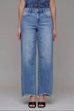 Logan high rise frayed hem dad Jean - Hidden
