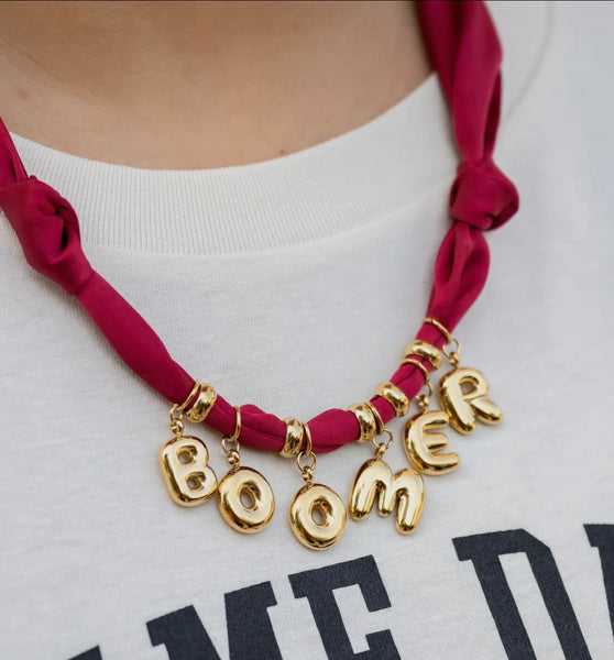 PREORDER boomer scarf necklace (eta oct 4-12)