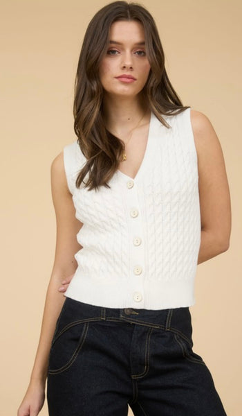 Liv white vest