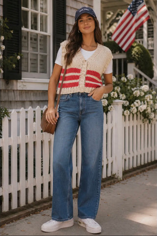 Sally cap sleeve sweater