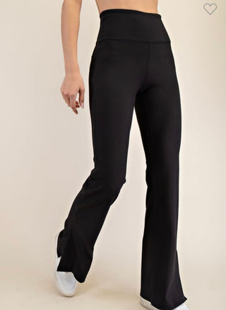 Rachel ribbed flared yoga pants