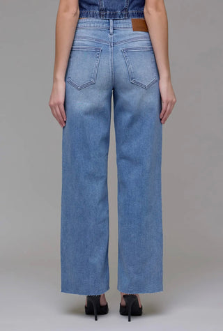 Logan high rise frayed hem dad Jean - Hidden