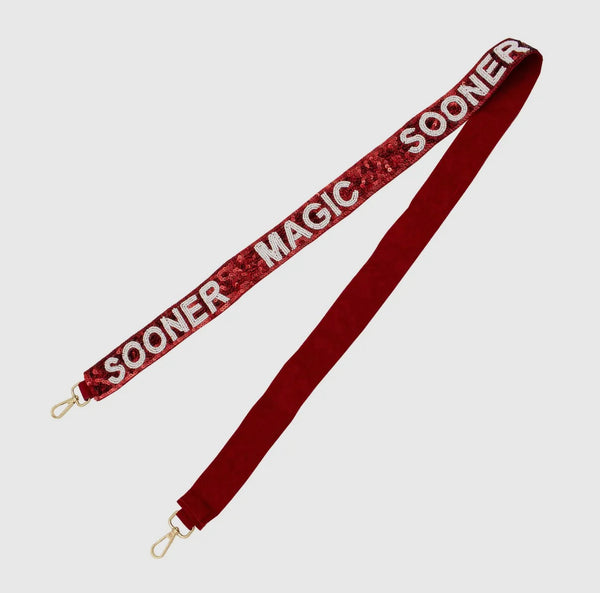 Sooner magic sequin strap