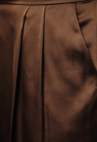 Bethany brown silk like pants