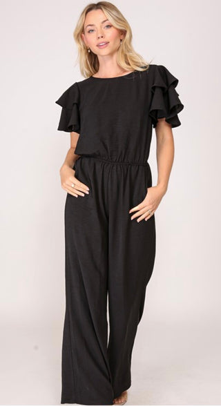 Katherine black jumpsuit