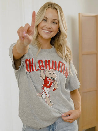 Oklahoma with Boomer thrifted tee