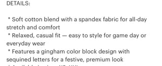 PREORDER - Brianna Cannon gingham color block tshirt ETA 10/2