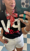 OU Silver and gold bandana slides