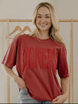 Sooners crimson tee - comfort colors