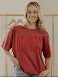 Sooners crimson tee - comfort colors