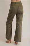 Joey olive suede pants