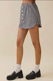 Skyler Black checkered skirt