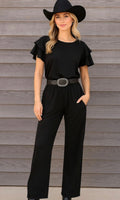Katherine black jumpsuit