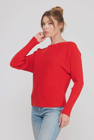 Allie dolman ribbed sweater - 2 colors