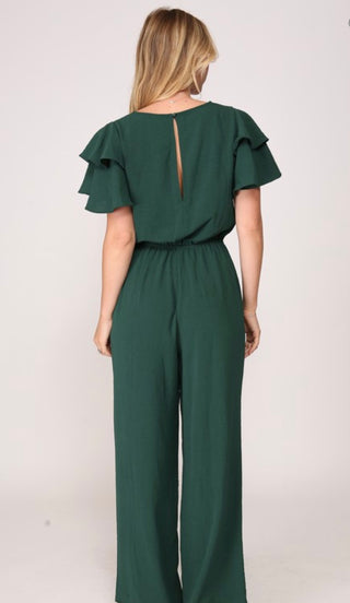 Katherine Hunter green jumpsuit