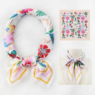 Bright floral wild rag
