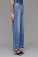 Logan high rise frayed hem dad Jean - Hidden
