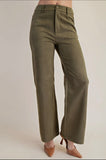 Joey olive suede pants