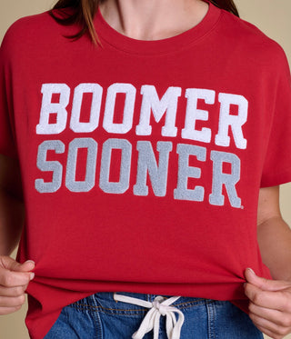 Boomer Sooner chenille top