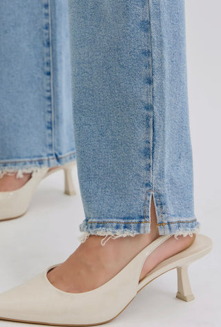 Savannah high rise straight dad jeans - cello