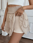 Jacie tiered natural skort