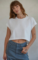 Amanda cropped basic top - by together (2 colors)