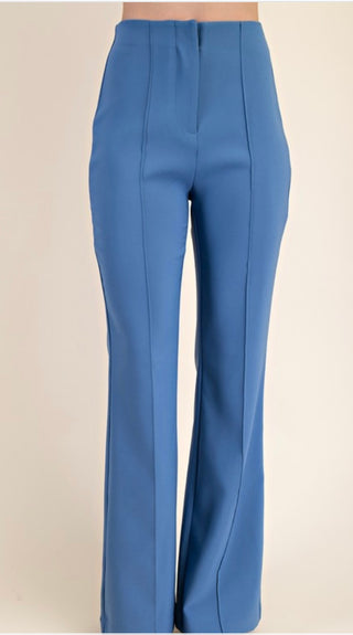 Cora blue flare dress pants