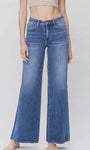 Olivia high rise wide leg denim - vervet