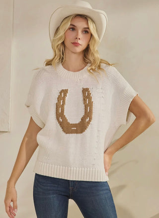 Hannah horse shoe sweater