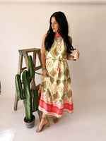 Judy colorful Aztec print maxi dress