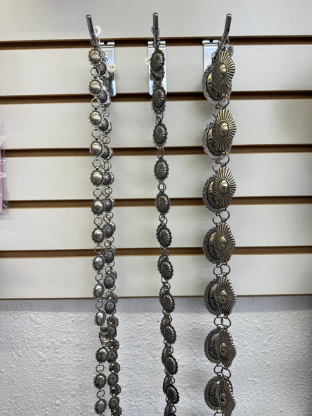 Nickle concho belts