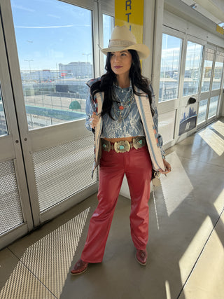 Ida Mae Aztec quilted vest