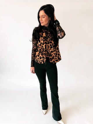 Happi black flare denim - hidden