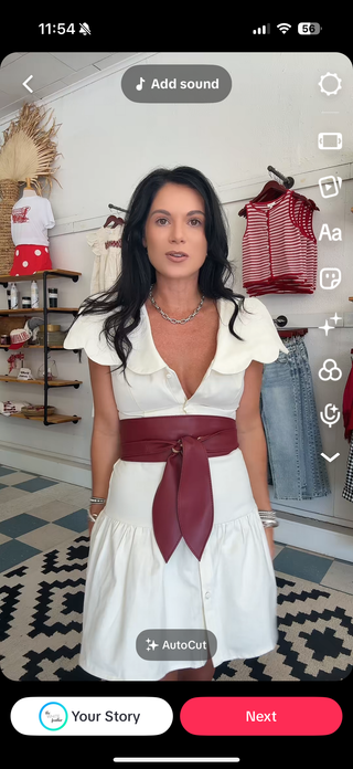 Hannah cream button down dress