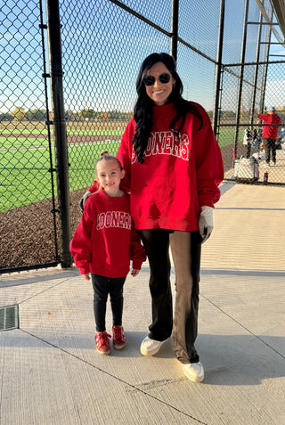 Kids Sooners mock neck sweatshirt