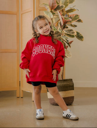 Kids Sooners mock neck sweatshirt