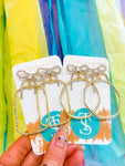 Nina bow hoops