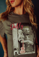 Dolly distressed graphic tee